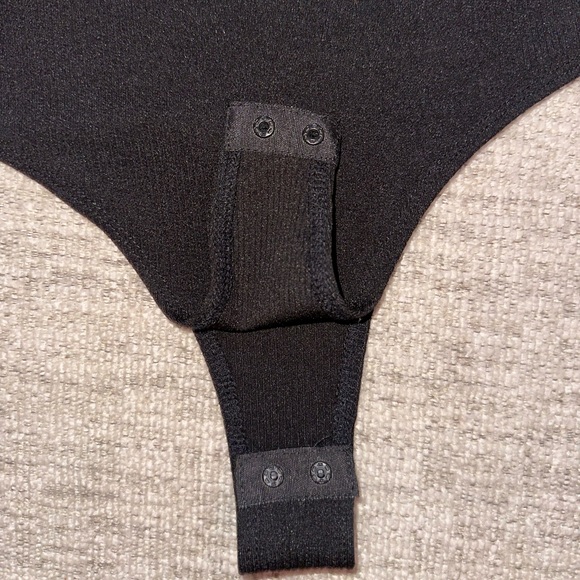 Ladies one shoulder puff sleeve bodysuit - Picture 5 of 6